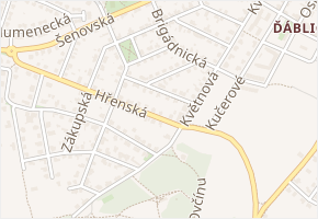 Pod prodejnou v obci Praha - mapa ulice