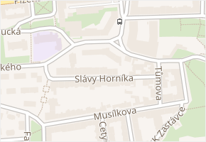 Pod školou v obci Praha - mapa ulice