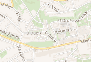 Pod srázem v obci Praha - mapa ulice