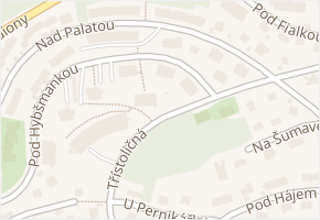 Pod stadiony v obci Praha - mapa ulice