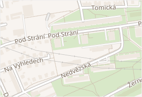 Pod strání v obci Praha - mapa ulice