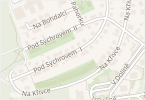 Pod Sychrovem II v obci Praha - mapa ulice