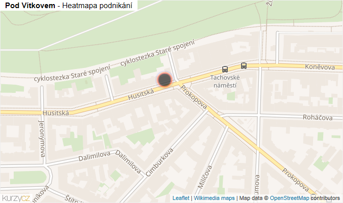 Mapa Pod Vítkovem - Firmy v ulici.