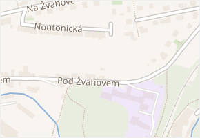 Pod Žvahovem v obci Praha - mapa ulice