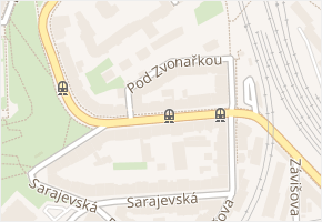 Pod Zvonařkou v obci Praha - mapa ulice