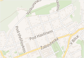 Podéšťova v obci Praha - mapa ulice