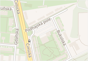 Podhajská pole v obci Praha - mapa ulice