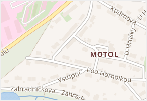 Podhorská v obci Praha - mapa ulice