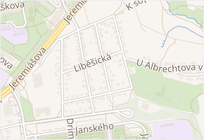 Podohradská v obci Praha - mapa ulice