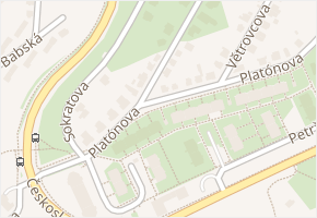 Popovova v obci Praha - mapa ulice