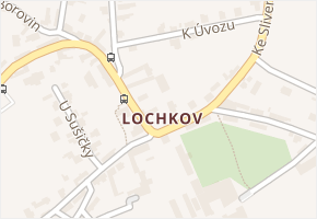 Praha-Lochkov v obci Praha - mapa městské části