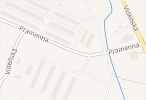 Pramenná v obci Praha - mapa ulice