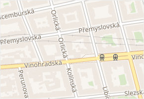 Přemyslovská v obci Praha - mapa ulice