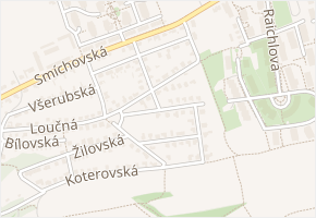 Přídolská v obci Praha - mapa ulice