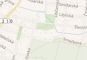 Přímské náměstí v obci Praha - mapa ulice