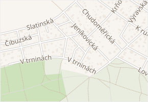 Probluzská v obci Praha - mapa ulice