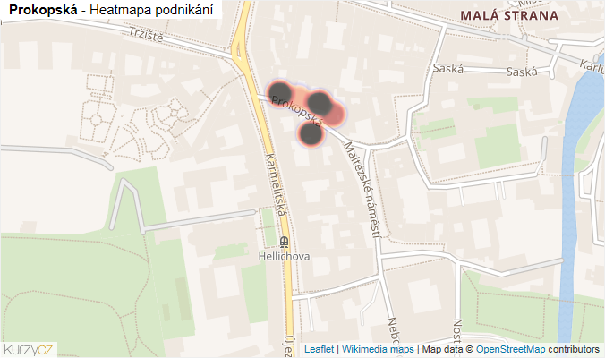 Mapa Prokopská - Firmy v ulici.