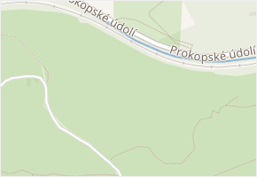 Prokopské údolí v obci Praha - mapa ulice