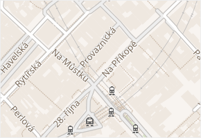 Provaznická v obci Praha - mapa ulice