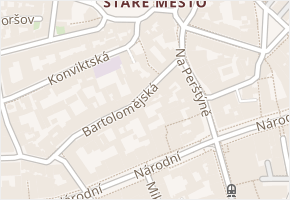 Průchodní v obci Praha - mapa ulice