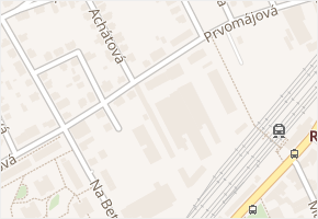 Prvomájová v obci Praha - mapa ulice