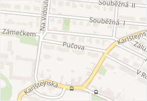 Pučova v obci Praha - mapa ulice