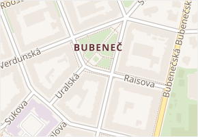 Puškinovo náměstí v obci Praha - mapa ulice