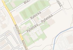 Pyšelská v obci Praha - mapa ulice