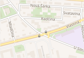 Radčina v obci Praha - mapa ulice