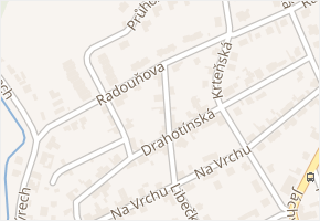 Radouňova v obci Praha - mapa ulice
