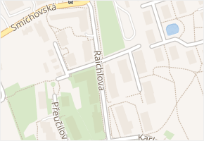 Raichlova v obci Praha - mapa ulice