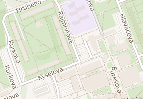 Rajmonova v obci Praha - mapa ulice