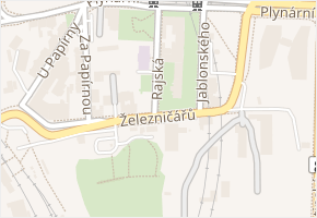 Rajská v obci Praha - mapa ulice