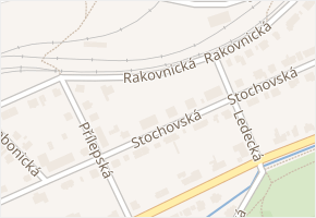 Rakovnická v obci Praha - mapa ulice