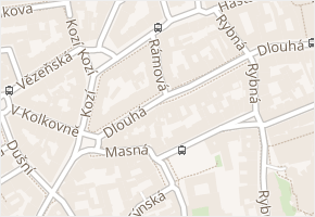 Rámová v obci Praha - mapa ulice