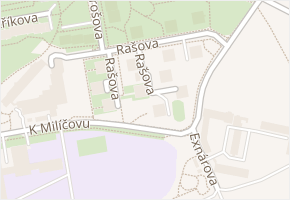 Rašova v obci Praha - mapa ulice