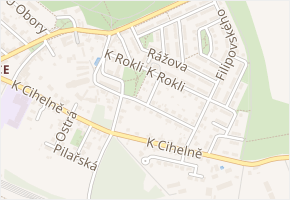 Rašovická v obci Praha - mapa ulice