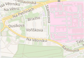 Rejchova v obci Praha - mapa ulice