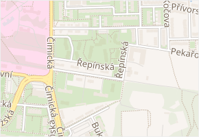 Řepínská v obci Praha - mapa ulice