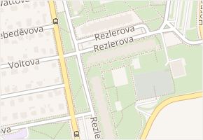 Rezlerova v obci Praha - mapa ulice