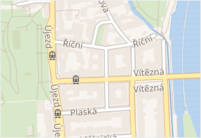 Říční v obci Praha - mapa ulice