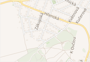 Říjnová v obci Praha - mapa ulice