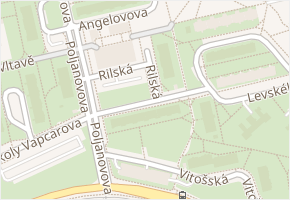 Rilská v obci Praha - mapa ulice