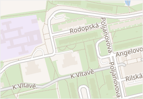 Rodopská v obci Praha - mapa ulice