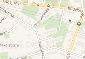 Rodvinovská v obci Praha - mapa ulice