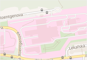 Roentgenova v obci Praha - mapa ulice
