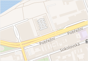 Rohanské nábřeží v obci Praha - mapa ulice