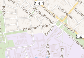 Rohová v obci Praha - mapa ulice