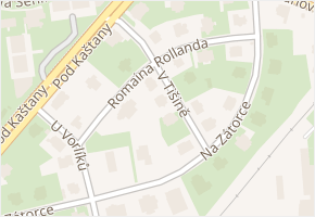 Romaina Rollanda v obci Praha - mapa ulice