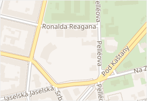 Ronalda Reagana v obci Praha - mapa ulice